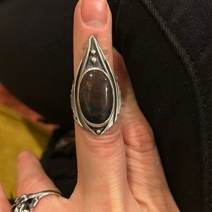 Acid Queen bloodstone silver ring